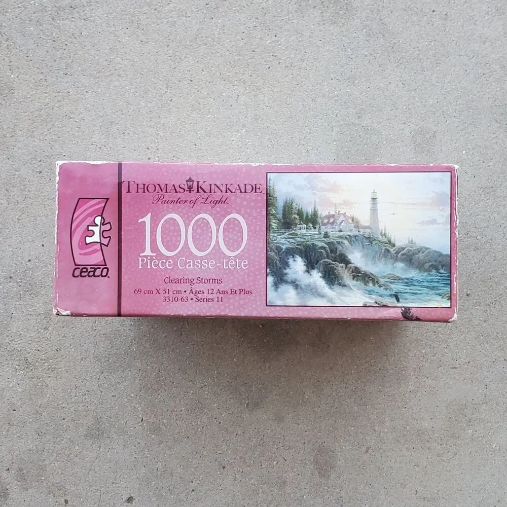 1000 Piece Jigsaw Puzzle “Clearing Storms” By Thomas Kinkade Painter Of Light